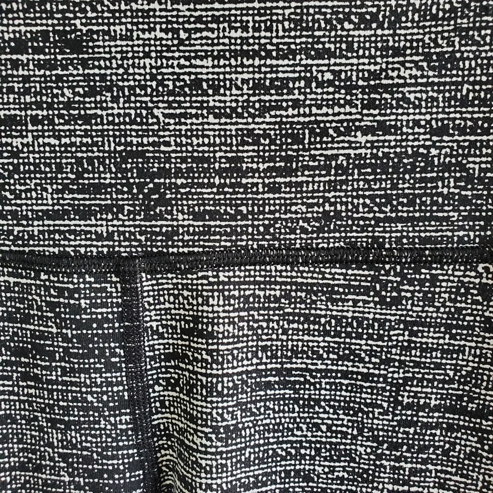 Lululemon Athletica Wunder Under High Rise Coco Pique Black Size 6 - Picture 4 of 12